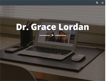 Tablet Screenshot of gracelordan.com